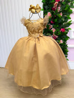Vestido Mini Miss Longo Suzy Dourado