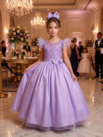 Vestido Mini Miss Longo Suzy Lilas