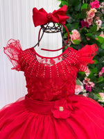 Vestido Mini Miss Longo Suzy Vermelho