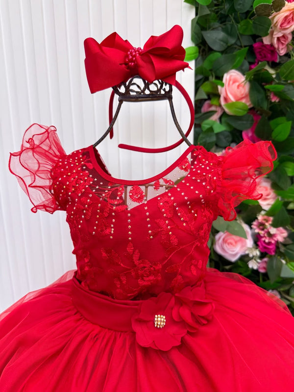 Vestido Mini Miss Longo Suzy Vermelho