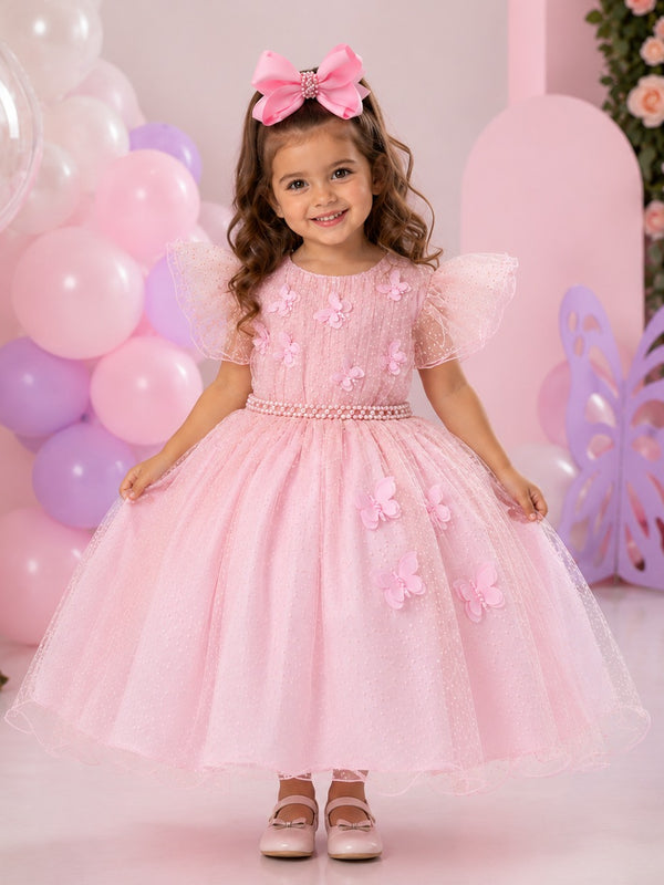 Vestido Menina Bonita Maju Rosa