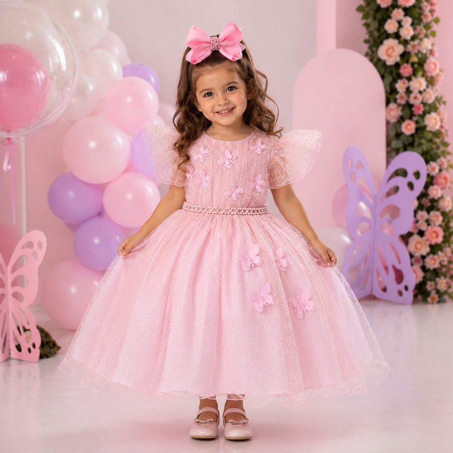 Vestido Menina Bonita Maju Rosa