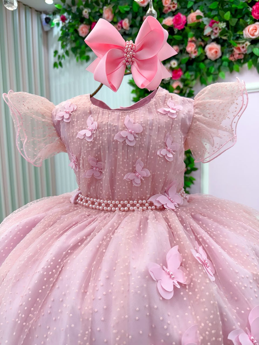 Vestido Menina Bonita Maju Rosa
