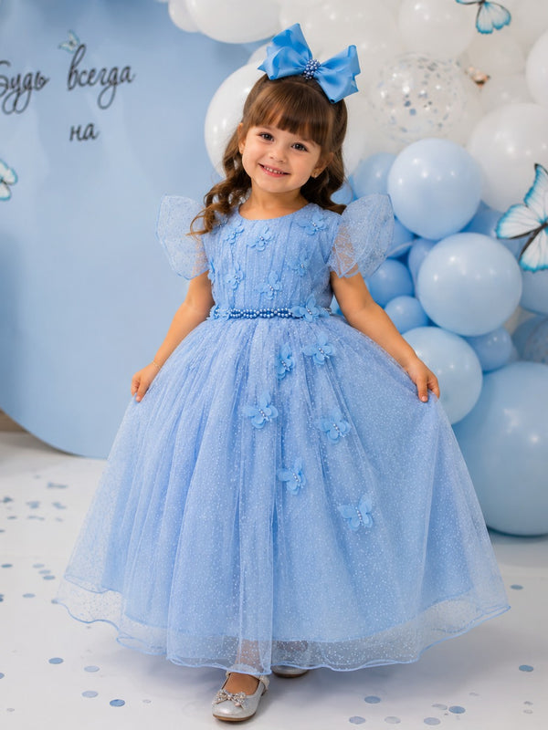 Vestido Menina Bonita Maju Azul Bebê