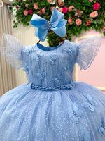 Vestido Menina Bonita Maju Azul Bebe