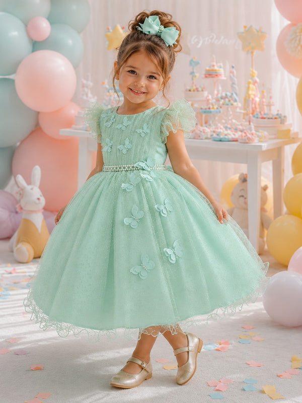Vestido Menina Bonita Maju Verde Menta