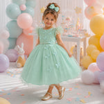 Vestido Menina Bonita Maju Verde Menta
