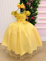 Vestido Mini Miss Longo Carol Amarelo