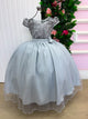 Vestido Mini Miss Longo Carol Prata