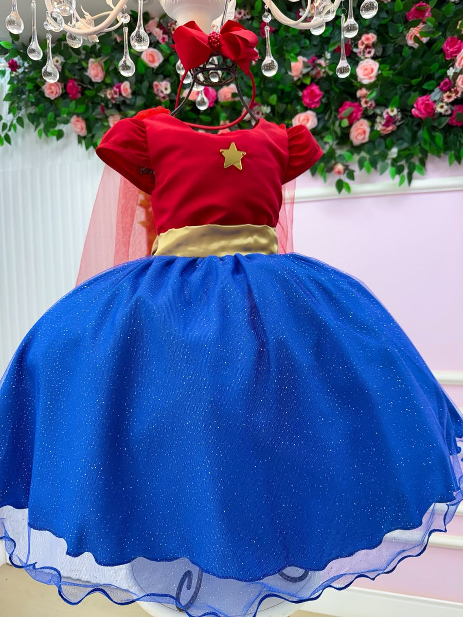 Fantasia/ Vestido Mini Miss Menina Da Justiça