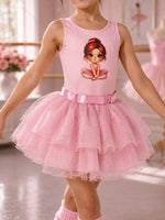 Conjunto Blogueirinha Bailarina Rosa Modelo 2