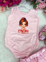 Conjunto Blogueirinha Bailarina Rosa Modelo 2