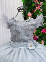 Vestido Mini Miss Longo Suzy Prata
