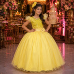 Vestido Mini Miss Longo Suzy Amarelo