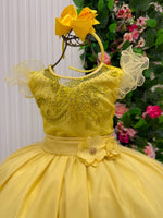 Vestido Mini Miss Longo Suzy Amarelo