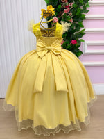 Vestido Mini Miss Longo Suzy Amarelo