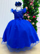 Vestido Mini Miss Longo Suzy Azul Royal