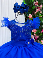 Vestido Mini Miss Longo Suzy Azul Royal
