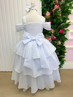 Vestido Banana Club Longo Safira Branco