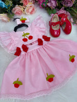 Romper/Vestido Princesa Belli Cerejinha - Cereja