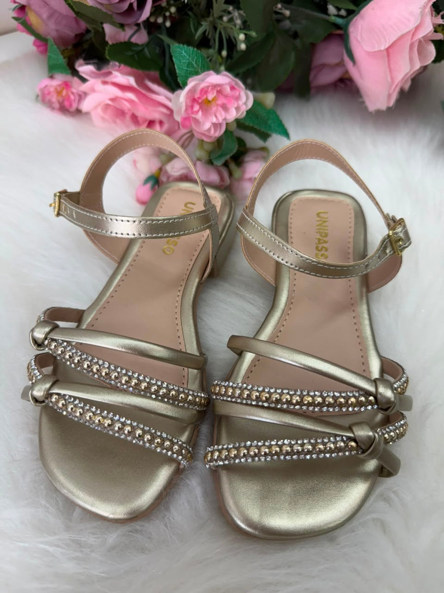 Sandália StarPink Violeta Dourado
