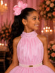 Vestido Banana Club Longo Âmbar Rosa bebe