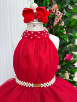 Vestido Banana Club Longo Âmbar Vermelho