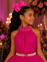 Vestido Banana Club Longo Âmbar Pink