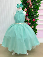 Vestido Banana Club Longo Âmbar Verde Menta