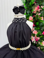 Vestido Banana Club Longo Âmbar Preto