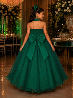 Vestido Banana Club Longo Âmbar Verde Bandeira