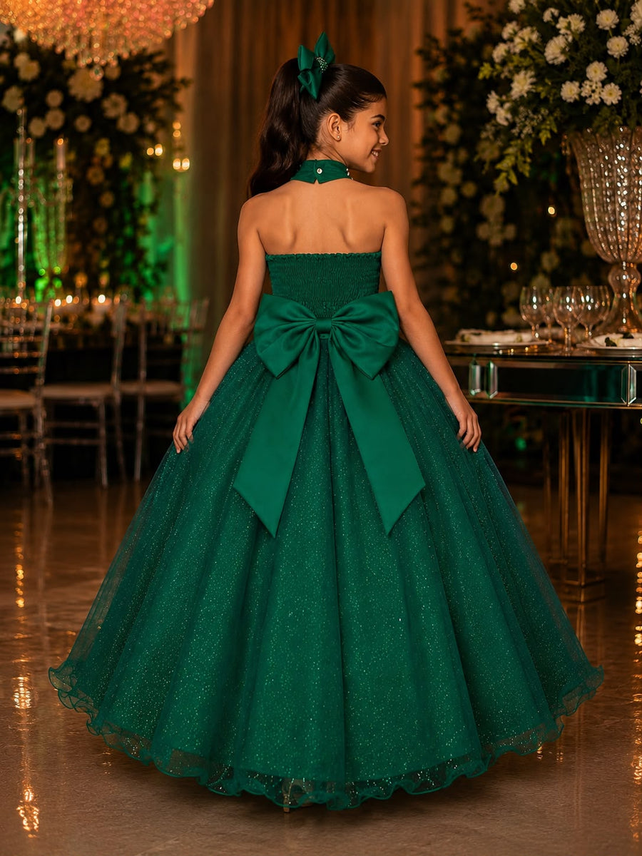 Vestido Banana Club Longo Âmbar Verde Bandeira
