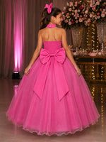 Vestido Banana Club Longo Âmbar Rosa Chiclete