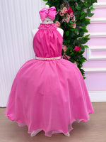 Vestido Banana Club Longo Âmbar Rosa Chiclete