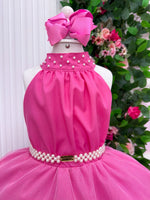 Vestido Banana Club Longo Âmbar Rosa Chiclete