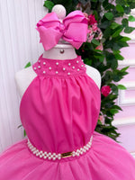Vestido Banana Club Longo Âmbar Rosa Chiclete