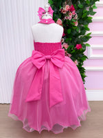 Vestido Banana Club Longo Âmbar Rosa Chiclete