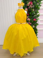 Vestido Banana Club Longo Âmbar Amarelo
