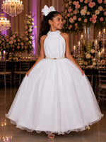 Vestido Banana Club Longo Âmbar Branco