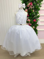 Vestido Banana Club Longo Âmbar Branco