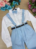 Conjunto Meninos Miss Cherry Leo Azul Claro Md 2