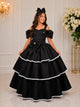 Vestido Banana Club Longo Safira Preto