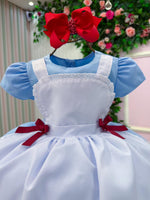 Vestido Menina Bonita Tematico Mundo Encantado