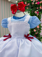 Vestido Menina Bonita Tematico Mundo Encantado