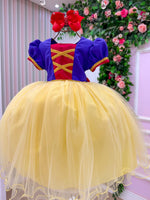 Vestido Menina Bonita Tematico Princesa Maça