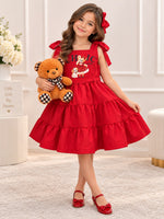 Vestido Blogueirinha Ursinho dos Sonhos Vermelho
