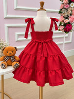 Vestido Blogueirinha Ursinho dos Sonhos Vermelho