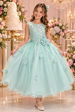 Vestido Juvenil Vila Lele Regata Flores Verde Menta