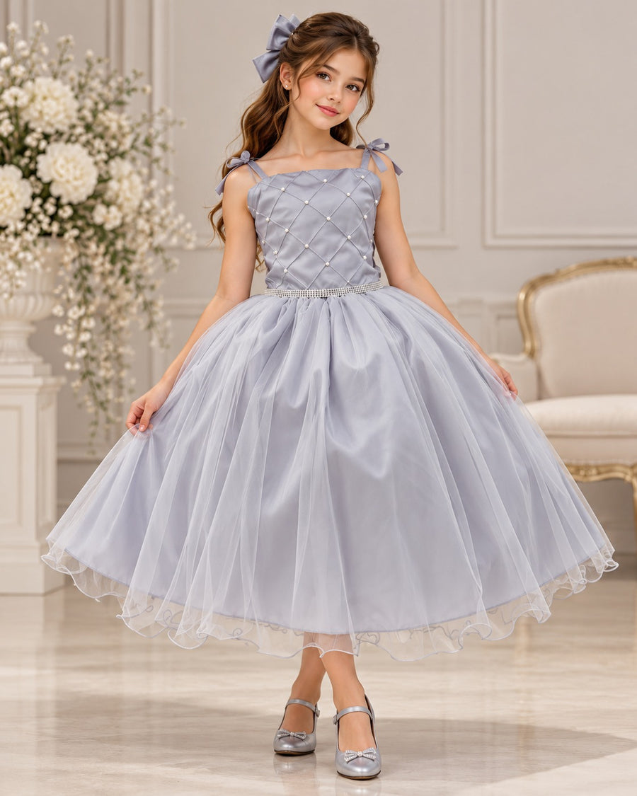 Vestido Marie Mariely Prata