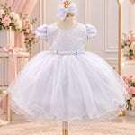 Vestido Menina Bonita Bebe Alice Cecília Branco